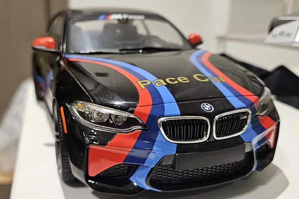 2016 BMW M2 F87 Pace Car Diecast Model 1:18 Scale Black