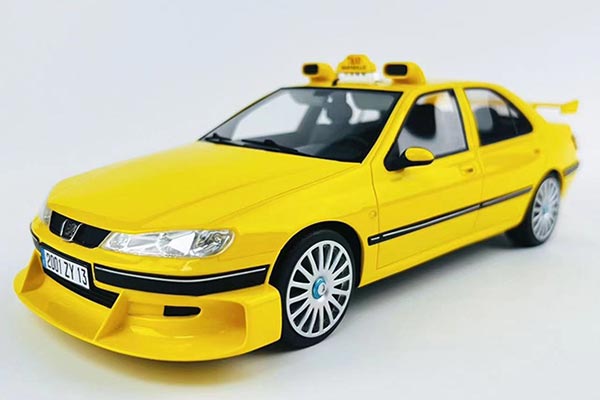 Peugeot 406 Taxi Car Resin Model 1:18 Scale