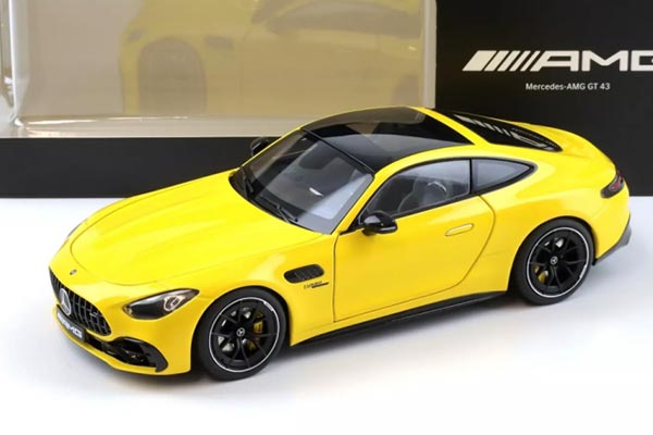 Mercedes-AMG GT 43 Diecast Car Model 1:18 Scale Yellow