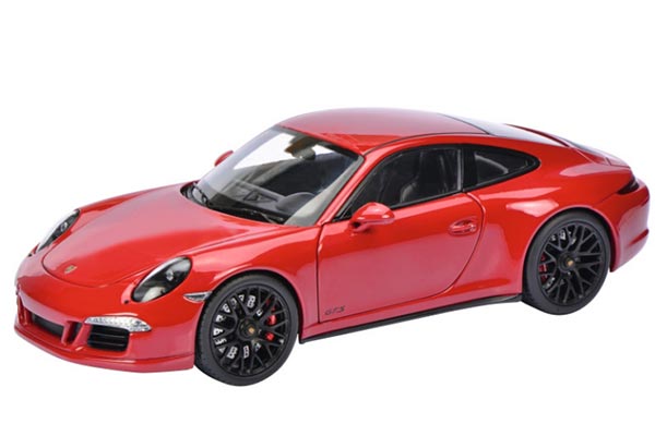 Porsche 911 GTS Coupe Diecast Car Model 1:18 Scale Red