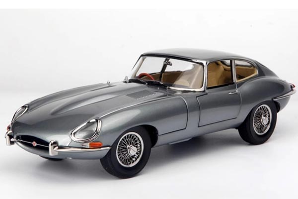 Jaguar E-Type Coupe Diecast Car Model 1:18 Scale Gray