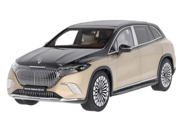 Mercedes-Maybach EQS SUV Diecast Model 1:18 Scale Black-Golden