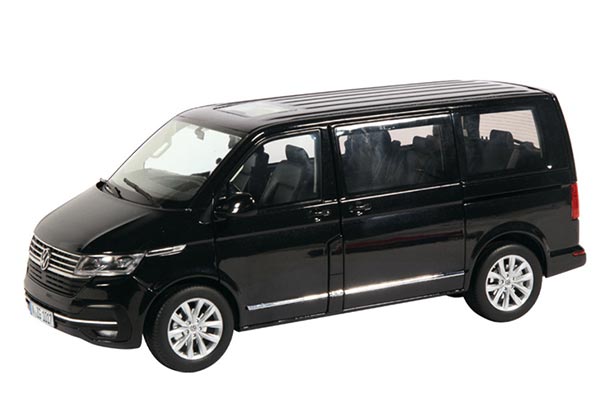 2021 Volkswagen T6 Multivan MPV Diecast Model 1:18 Scale Black