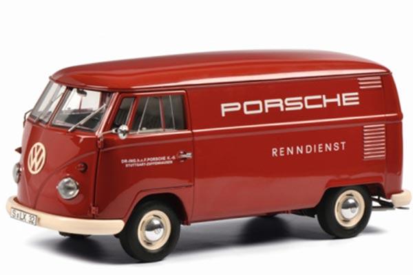 Volkswagen T1 Bus Diecast Model 1:18 Scale Red